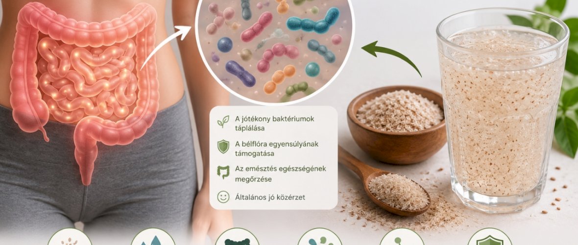 Útifűmaghéj és a bélmikrobiom kapcsolata
